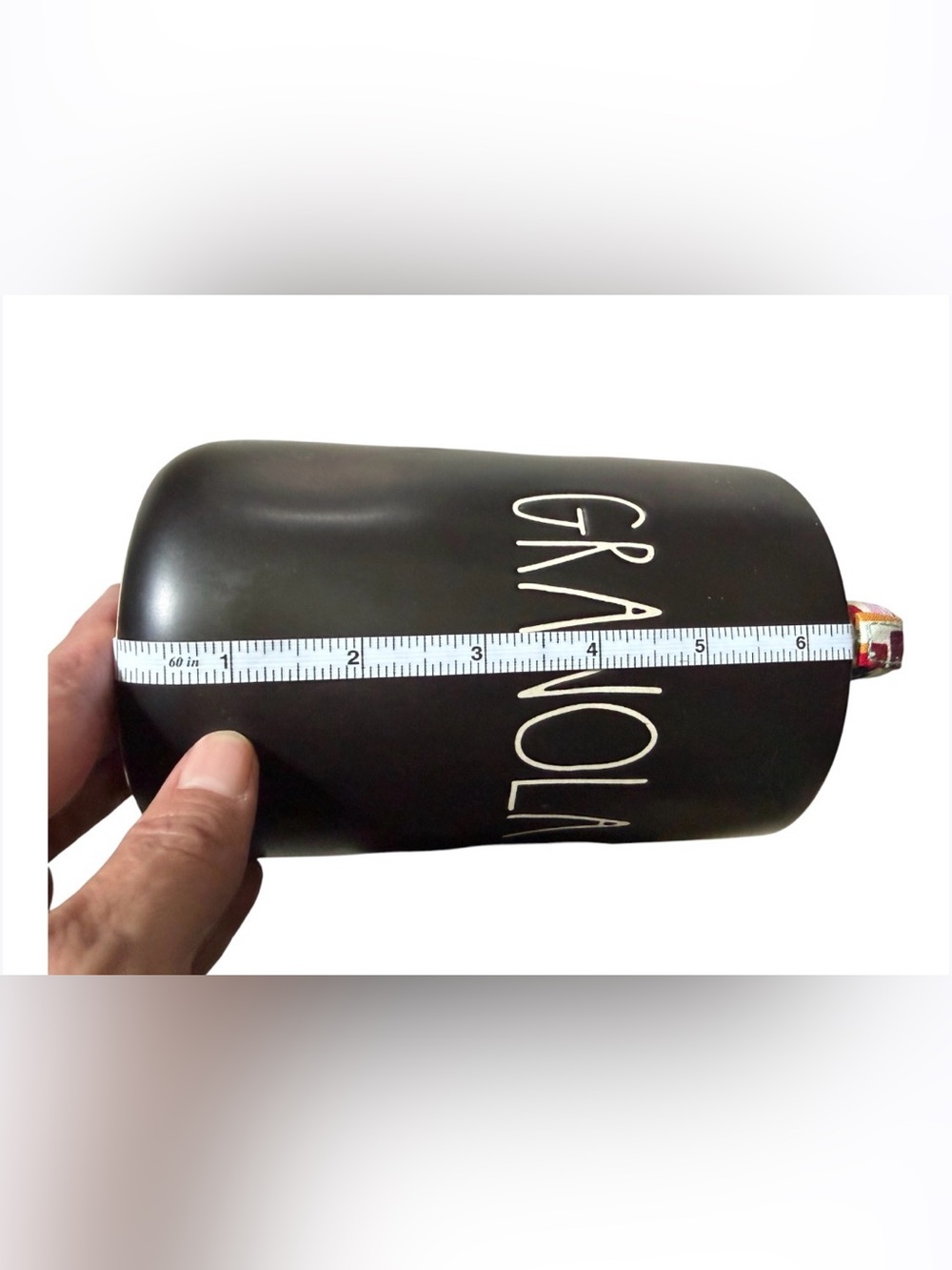Rae Dunn GRANOLA Ceramic Canister - Black by Magenta Kitchen Decor Farmhouse - Picture 6 of 6